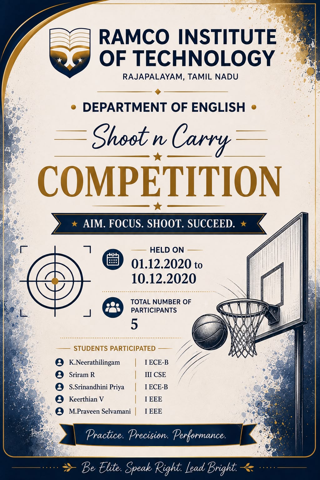 Shoot n Correct Competition